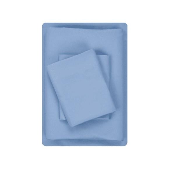 Microfiber Bed Sheet Set, Twin, Blue, 3 Piece NWT - Picture 5 of 6